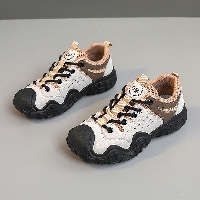 

[Customized] KT2690 new dad shoes women s breathable 2025 summer thick sole heightening trend breathable casual shoes 40