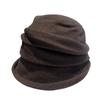 New Pleated Stacking Basin Hat Women's Autumn Retro Versatile Big Head Circumference Showing Small Face Fashionable Crimping Painter Hat