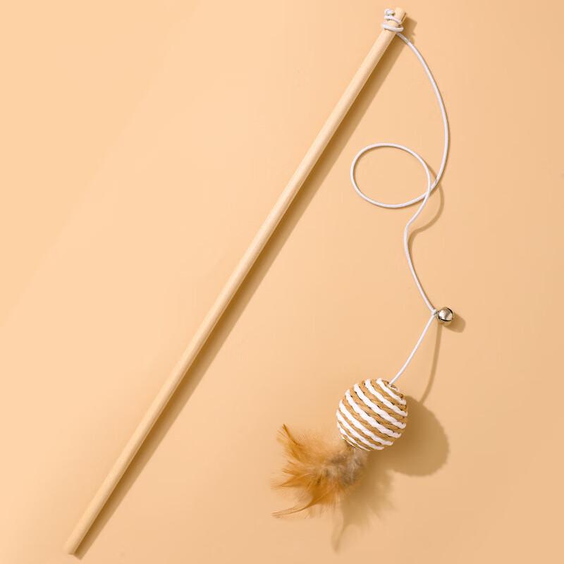 Sanhe Linen Interactive Cat Teasing Wand (2-pack)