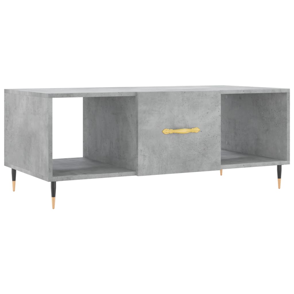  Coffee Table, Concrete Grey, 102x50x40 Cm