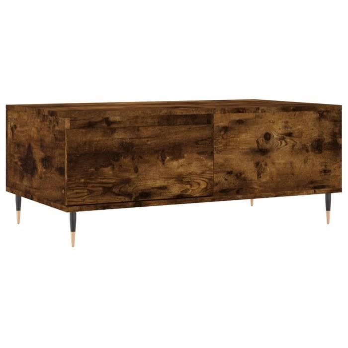 VidaXL Coffee Table Smoked Oak 90x50x36.5 Cm Engineered Wood 830801