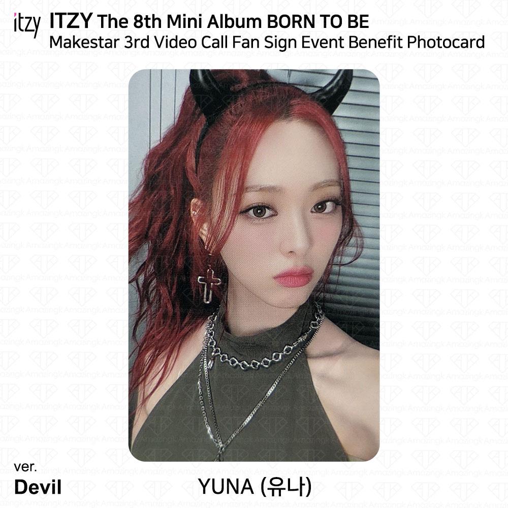 ITZY 8th Mini Album Born To Be Makestar 3rd Video Call Fan Sign Event Photocard