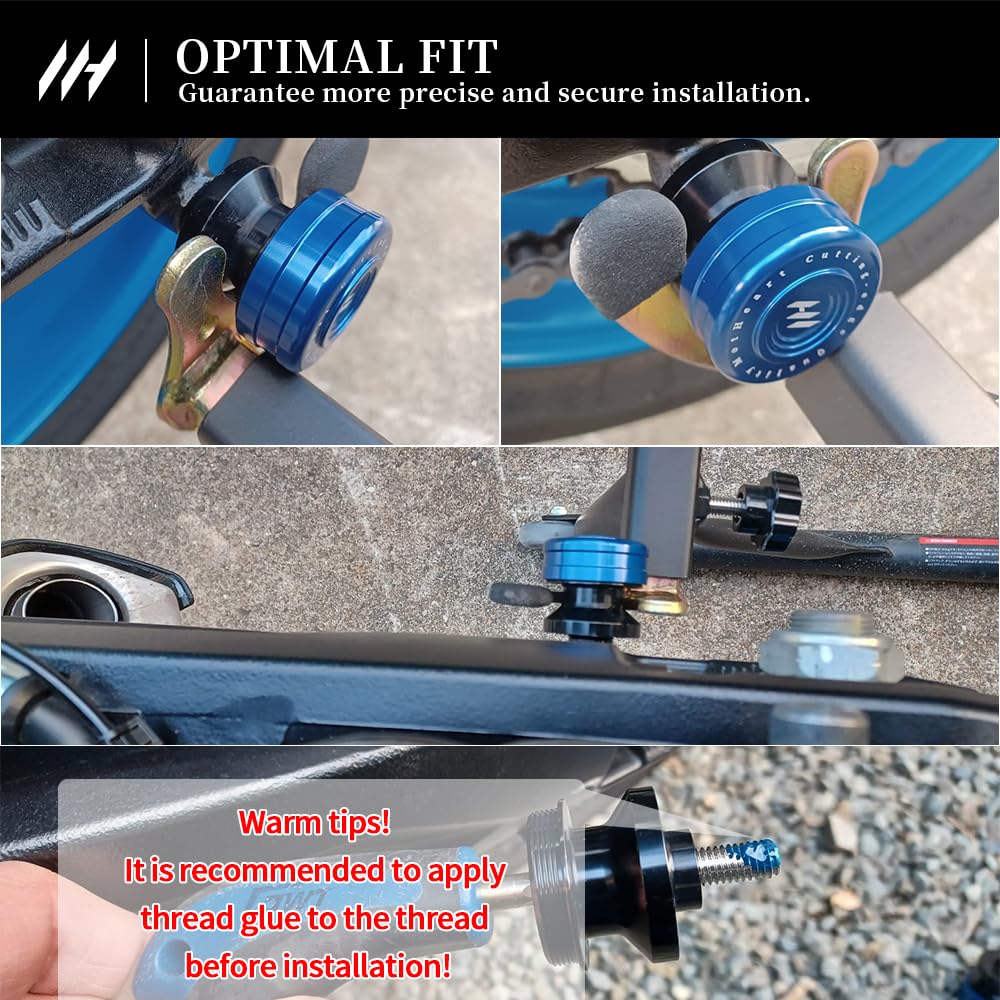 MotHeart M8 Swing Arm Spool Slider for Ninja ZX-4RR 2023-2025 CNC Aluminum Paddock Stand