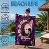 Custom Name K-pop stray Smile Beach Towel Microfiber Beach Towel, Lightweight and Quick-Dry, for Summer Travel, Swimming Pool Gift