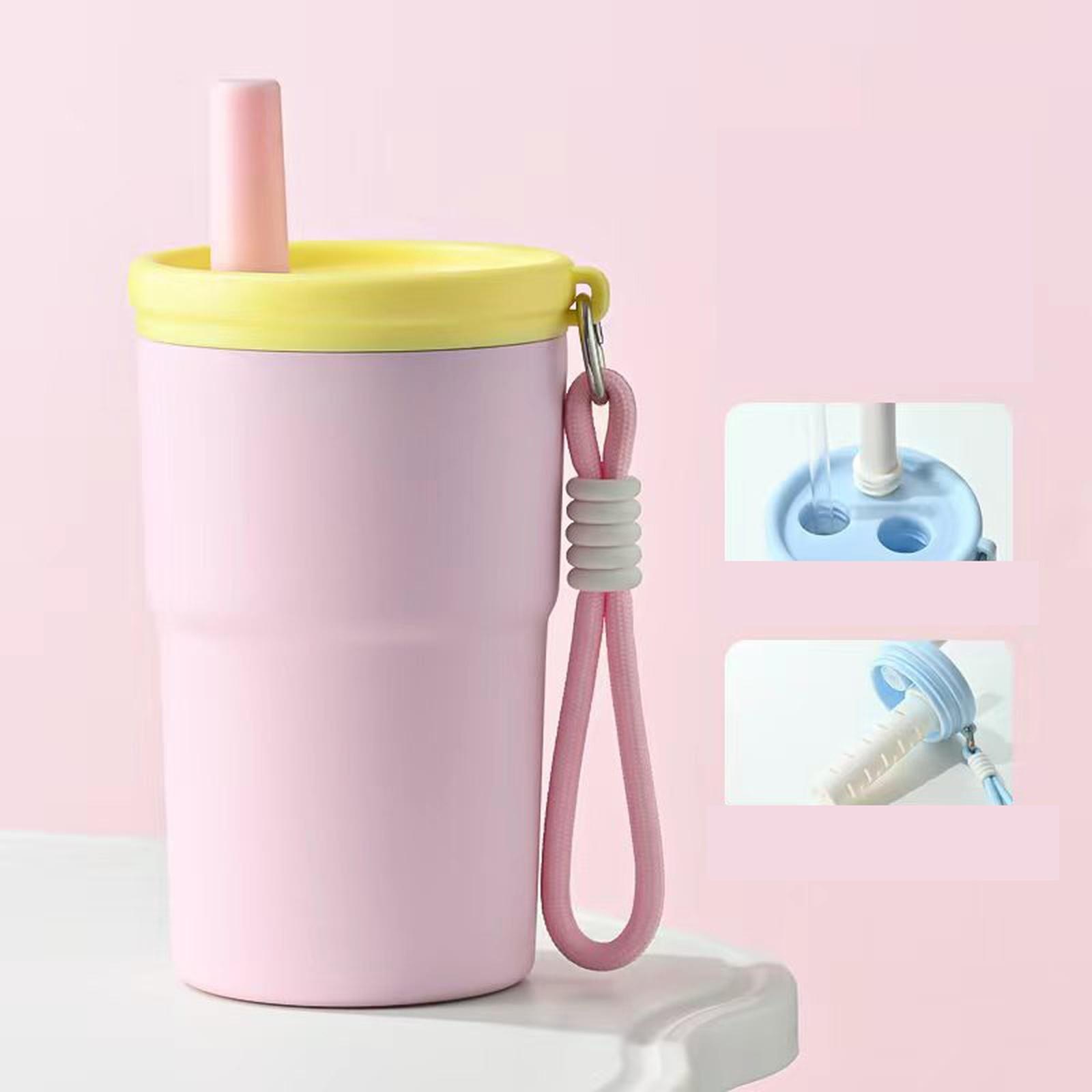 

Travel Tumbler 24 oz Stainless Steel Tumbler with Lid and Straw, Insulated Water Bottle Leak Proof for Hot and Cold one size рожевий
