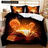 Book Duvet Cover Set Sheet Music Beating Notes Music Twin Polyester Bedding Set Pillowcase Kids Boys Girl Double Queen King Size
