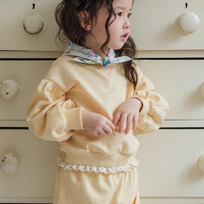 

Весенний хлопковый свитшот для корейских девочек с клубничной кружевной отделкой, 2025 100 cm