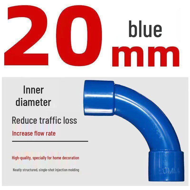 PVC16 20 Conduit, 90-Degree Large Radius Bend for Electrician Sleeve Accessories