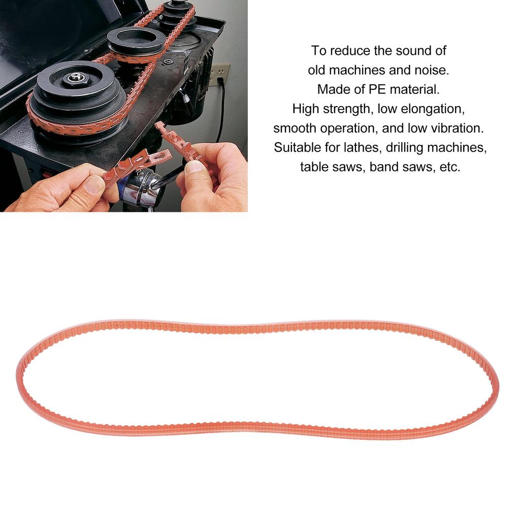 Lathe Belt 68cm Perimeter PE Transmission Belt Accessory for 12in Lathe Table Saw