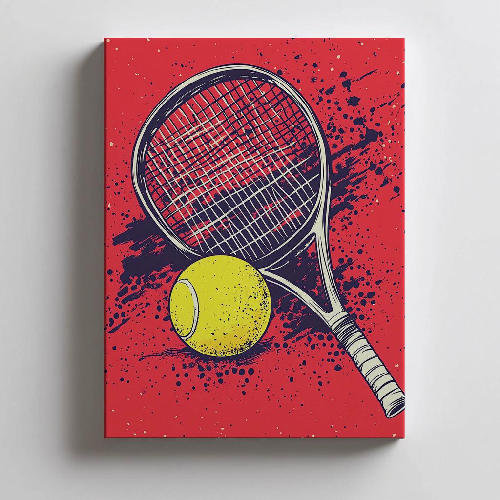 Plakat Tenisowa Pasja Plakat Tenisowa Pasja, 40X50 Cm, Rama Aluminiowa Czarna, Papier Matowy 230 Gsm