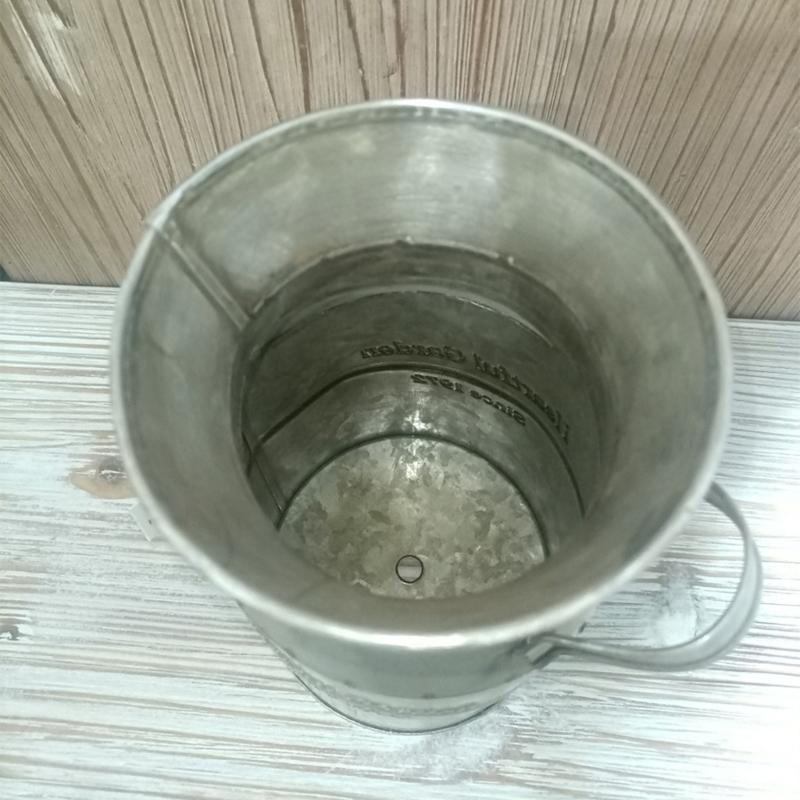 Fransk lantlig stil Antik blomvas Rural bordsdekorationer Inomhus Utomhus Bröllopsfestdekoration Järn Planteringskruka Hink