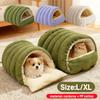 Winter Plush Cat Bed Warm Pet House Thickening Warmth Comfort Soft Kittens Sleeping Beds Closed-Off Cat Cave For Pet Warmth