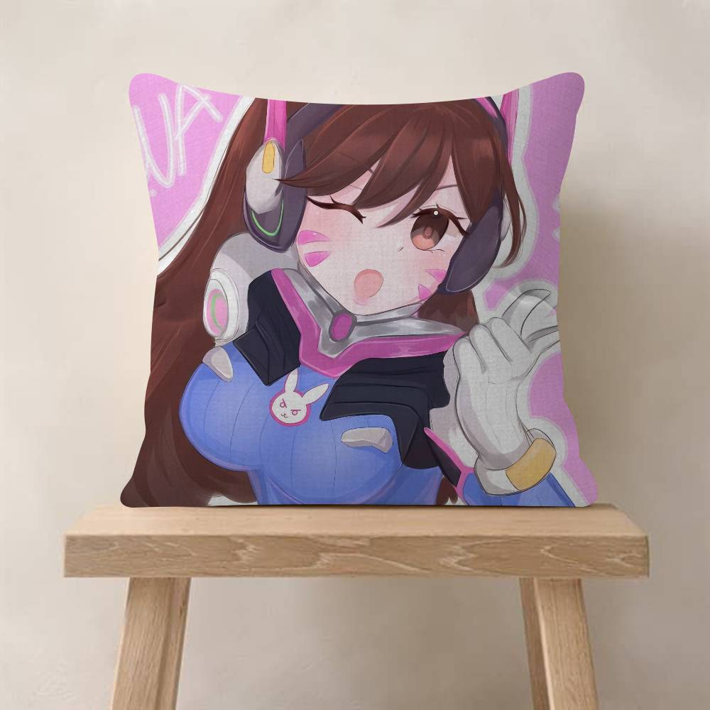Pop Game O-Overwatch Cushion Cover Pillowcase Upholstery Sofa Throw Pillow Home Decor Pillowcas