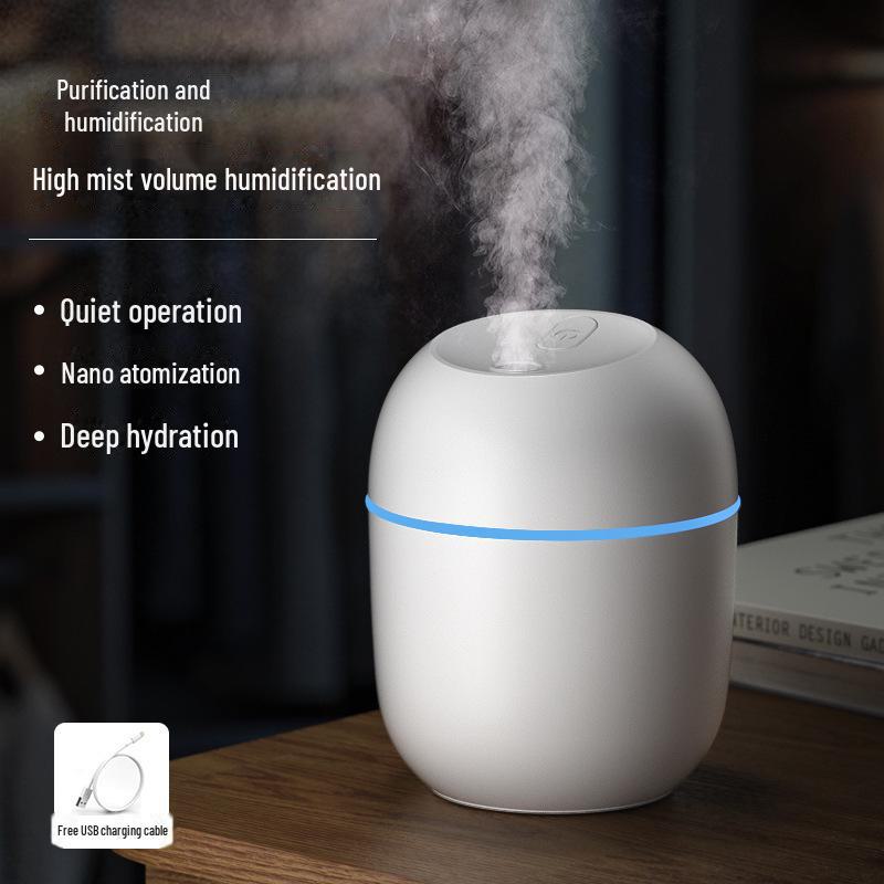 

Креативный USB-мини-увлажнитель воздуха в форме пасхального яйца с подсветкой для дома белый