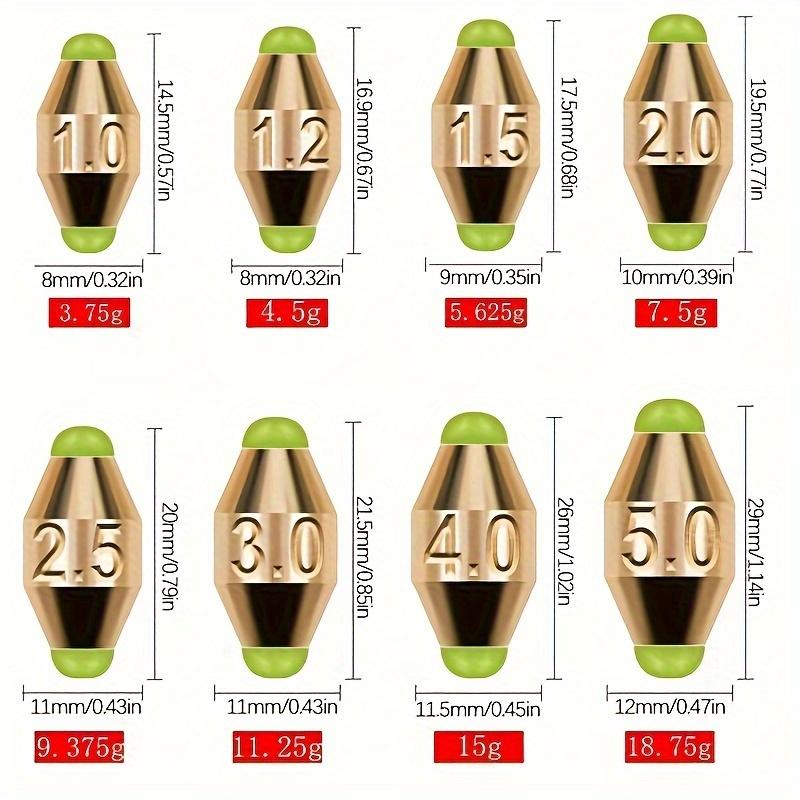 Fishing Copper Weights Sinker Kit Copper Fishing Weights Saltwater Fishing Gear Weights