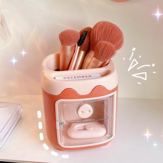 Stifthalter Fach Entzückende Kunststoff Desktop Unterteilt Stift Make-Up Pinsel Halter Haushaltswaren