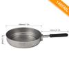Lixada 1400ml Titanium Fry Pan Ultralight Grill Frying Pan with Folding Handle for Outdoor Cookware Camping Equipment