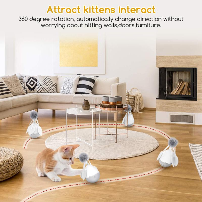 Interactive Cat Motion Toy Pet Smart Electronic Tumbler Ball Cat Toy