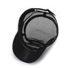 Adjustable Breathable Full Mesh Flat Hat Beach Sun Hat Outdoor Sun Hat (Black) - DD0