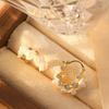 Korean Style Sweet Delicate Pearl Flower Ear Buckle Women'S Retro Versatile Diamond Earrings Light Luxury Niche Earrings