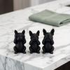 3pcs Decorations French Bulldog Statue Nordic Minimalist Style Dog Ornaments Coffee Table