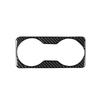 Car Inner Accessories Soft Carbon Fiber Drinks Cup Holder Frame Cover Trim For Seat Leon 2013 2014 2015 2016 2017 2018