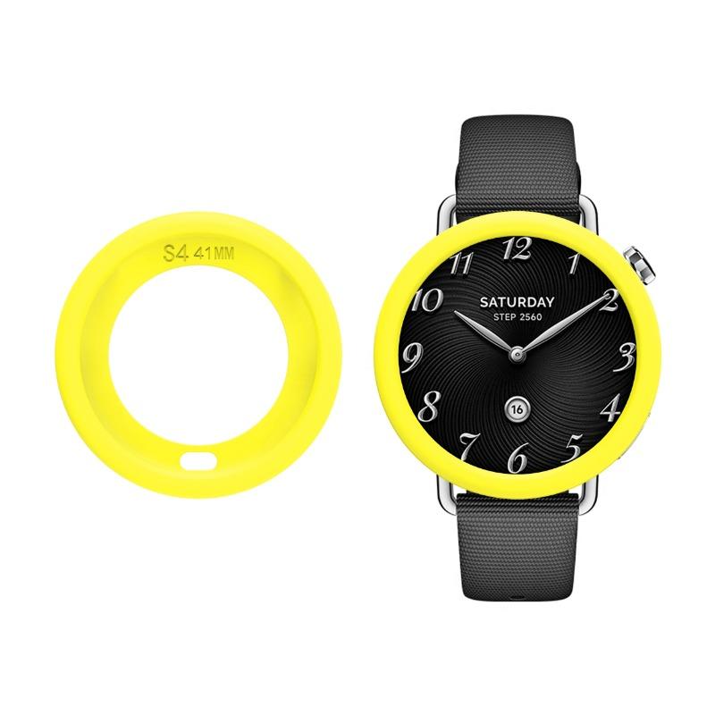 Silicone Case Protective Cover For Xiaomi Watch S4 41MM Full Body Soft Tpu Full Cover Hollow Casing