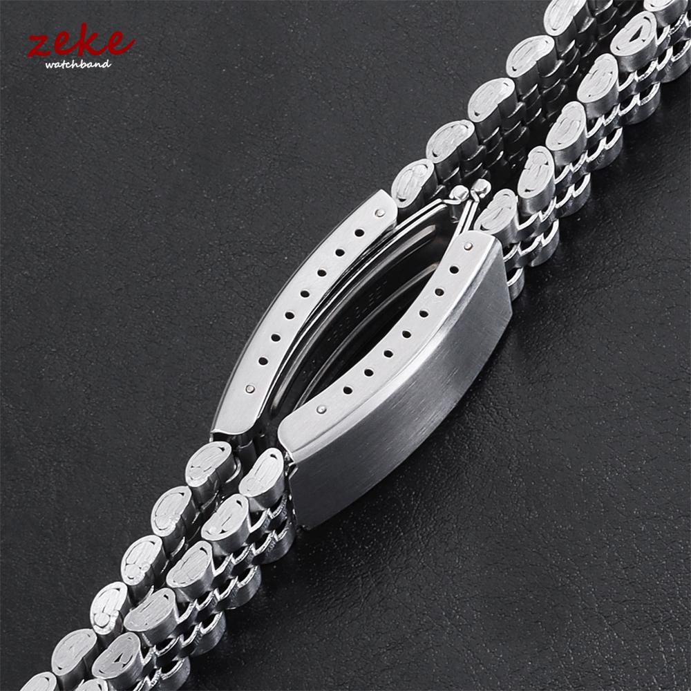 Folding Buckle Bracelet 12mm 14mm 16mm 18mm 20mm 22mm Stainless Steel Watch Straps Wristband Silver Metal Universal Watch Band