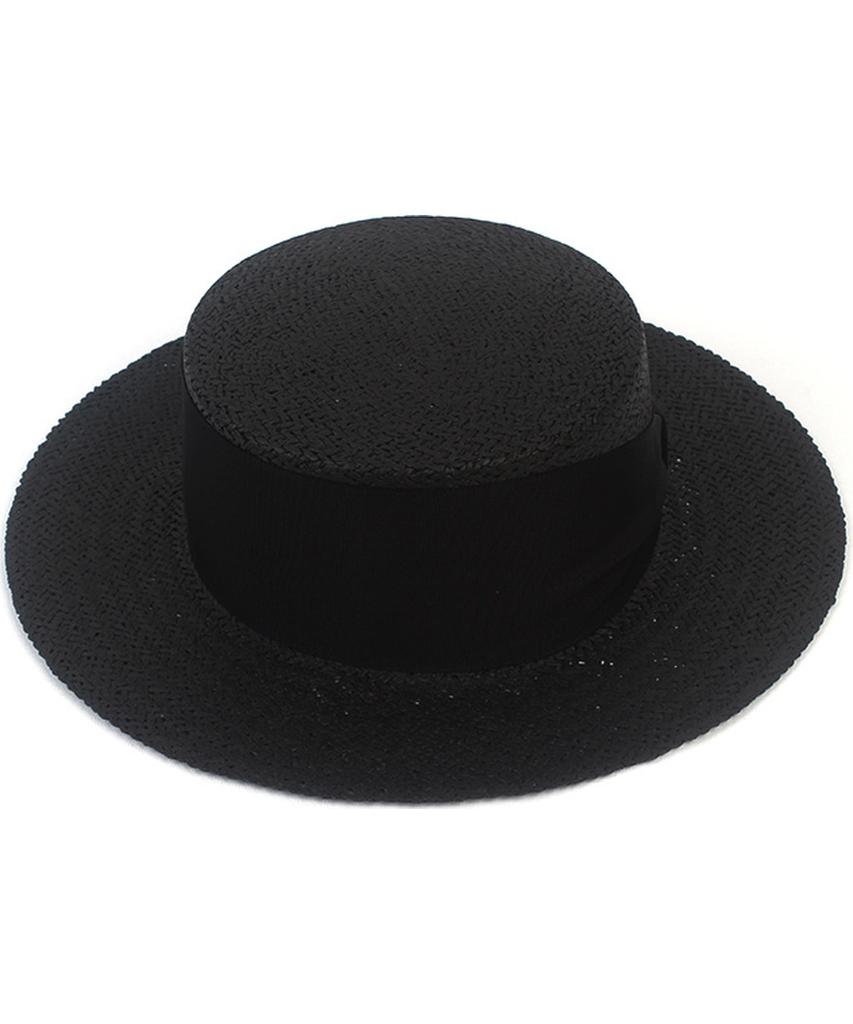 Bold Line Black Panama Hat