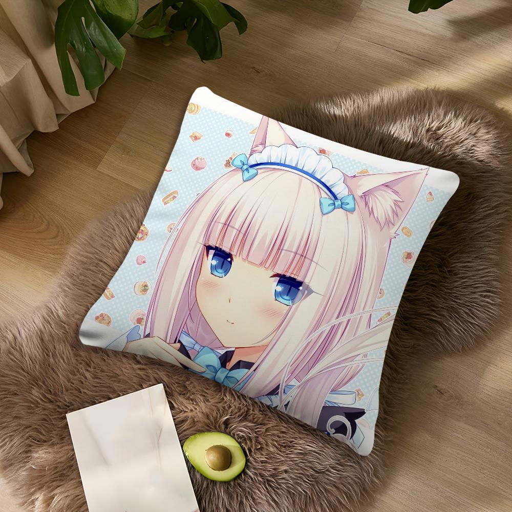 Девушка-кошка Милая N-Nekopara Chocola подушка Для спальни Автомобиля Кофейни Комнаты Мягкая и Гостиной Дивана Декоративная наволочка 30cmx30cm