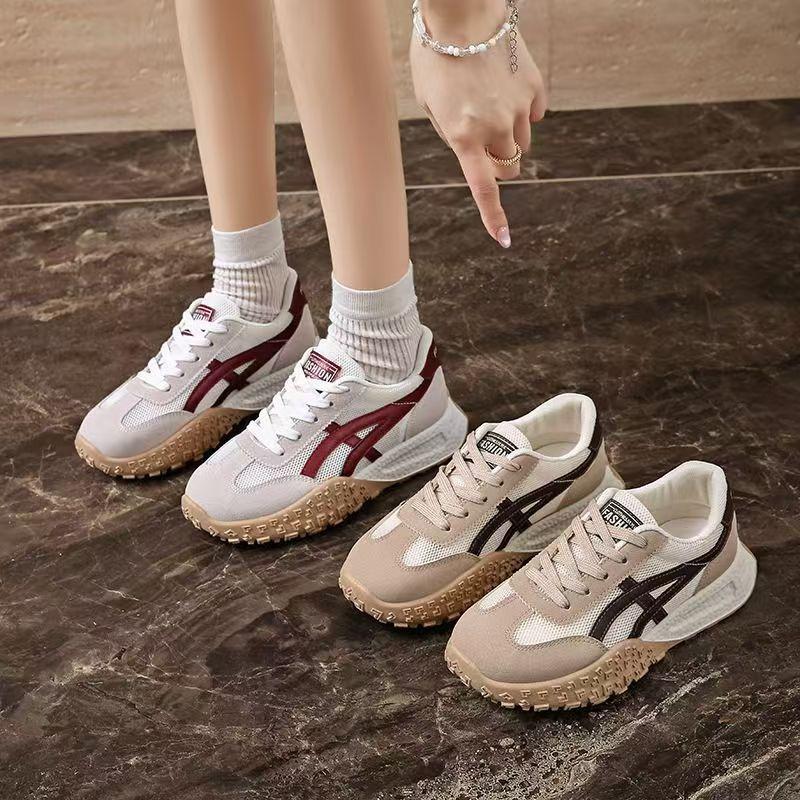 New women's autumn platform casual sneakers heightened soft sole versatile women