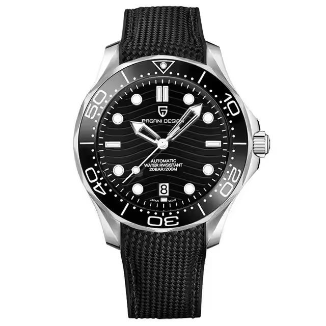 PAGANI DESIGN New Mechanical Luminous Ceramic Bezel Men Watch Luxury 316 All Steel Watch AR Sapphire Diving Japan Movt Man watch