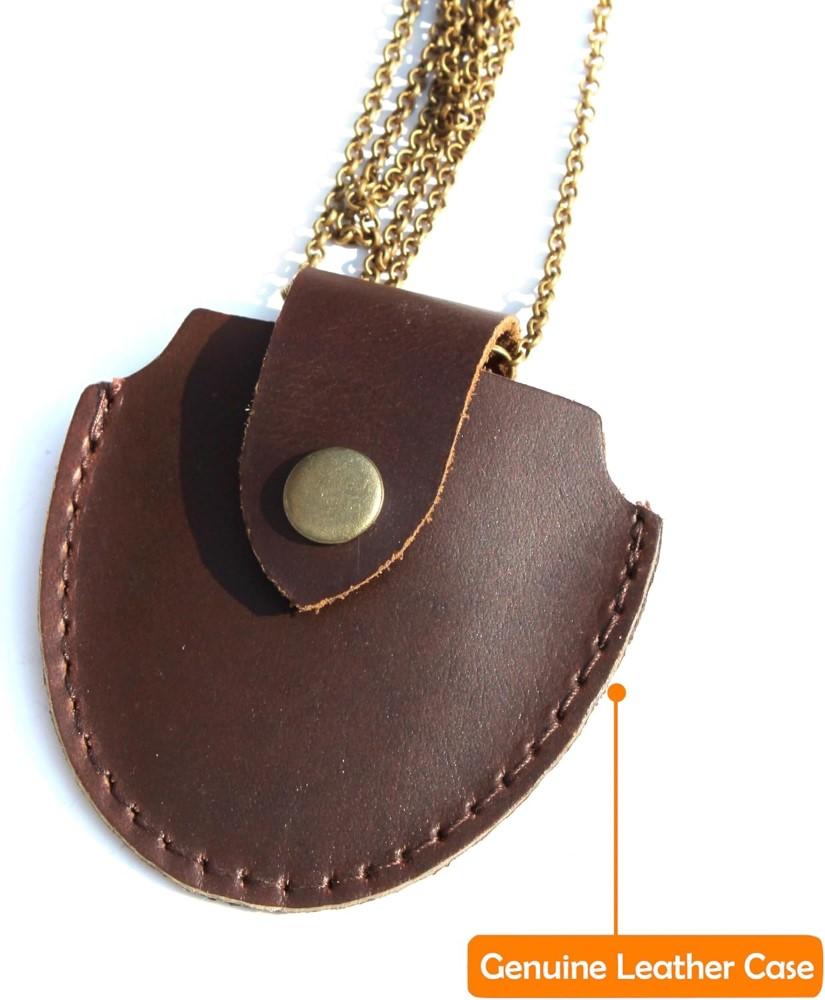 Brass Magnifying Glass Optical Magnifier Lens with Necklace Chain Monocle