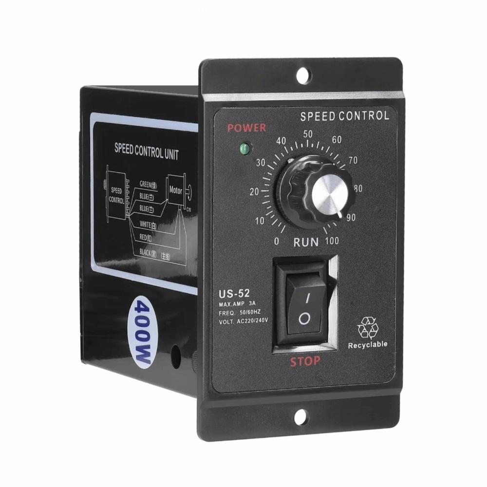 Regulátor otáček motoru model US-52 400W AC220V Regulátor AC motoru Průmyslové aplikace