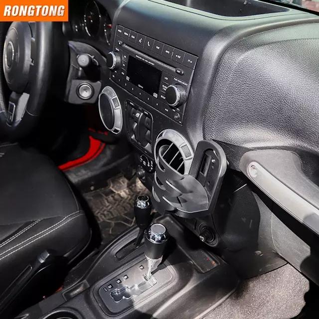 Hot Sale New Car Interior Accessories Multi-function Black Water Cup Holder for Jeep Wrangler JK 2011-2017