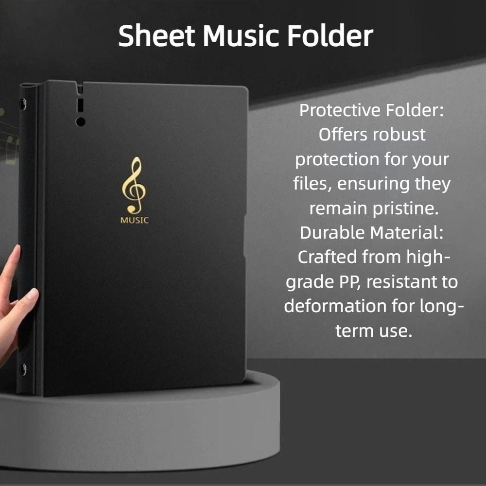 Loose-leaf Storage Sheet Music Folder A4 Document Organizer Piano Score Storage Holder  School Use