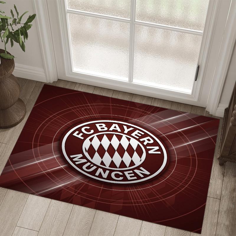 Tappeto in velluto di cristallo con design Bayern Monaco Accogliente Non?Tappeto Stampato Antiscivolo per Camera da Letto Soggiorno Ingresso