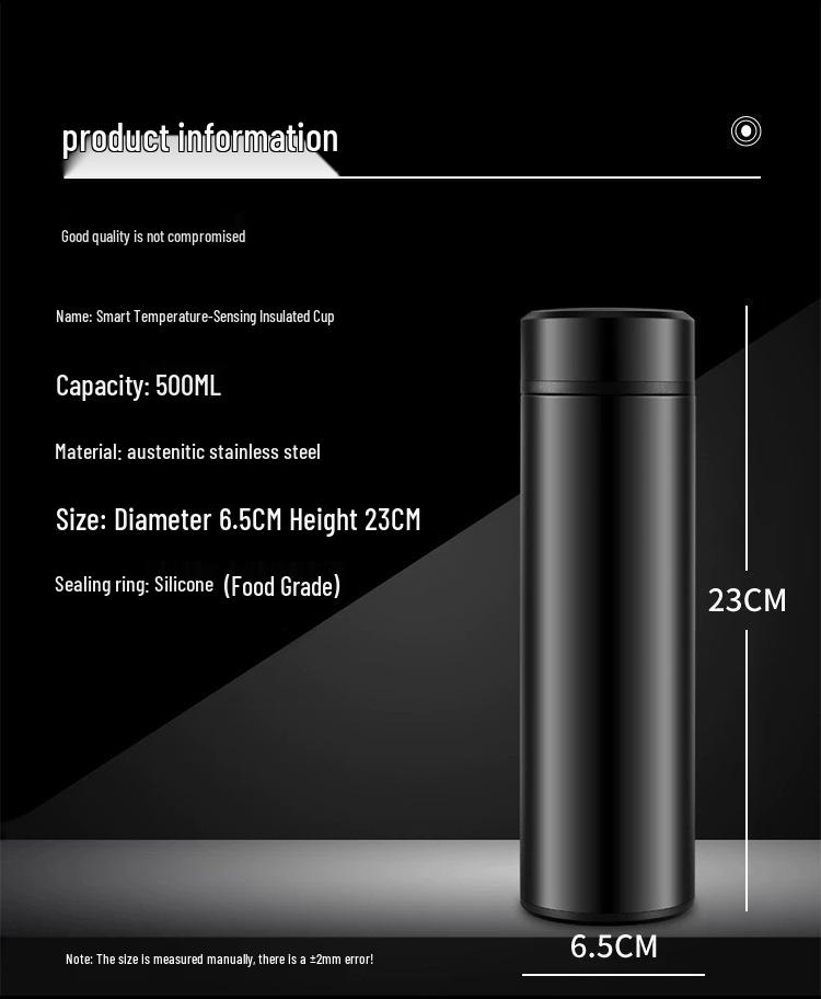 Creative Smart Temperature 304 Stainless Steel Insulated Water Cup