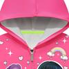 Kinder Mädchen POP Sängerin Rumi Zoey Mira Bedruckt Lässig Kapuzenreißverschluss Langarm Jacke Mantel