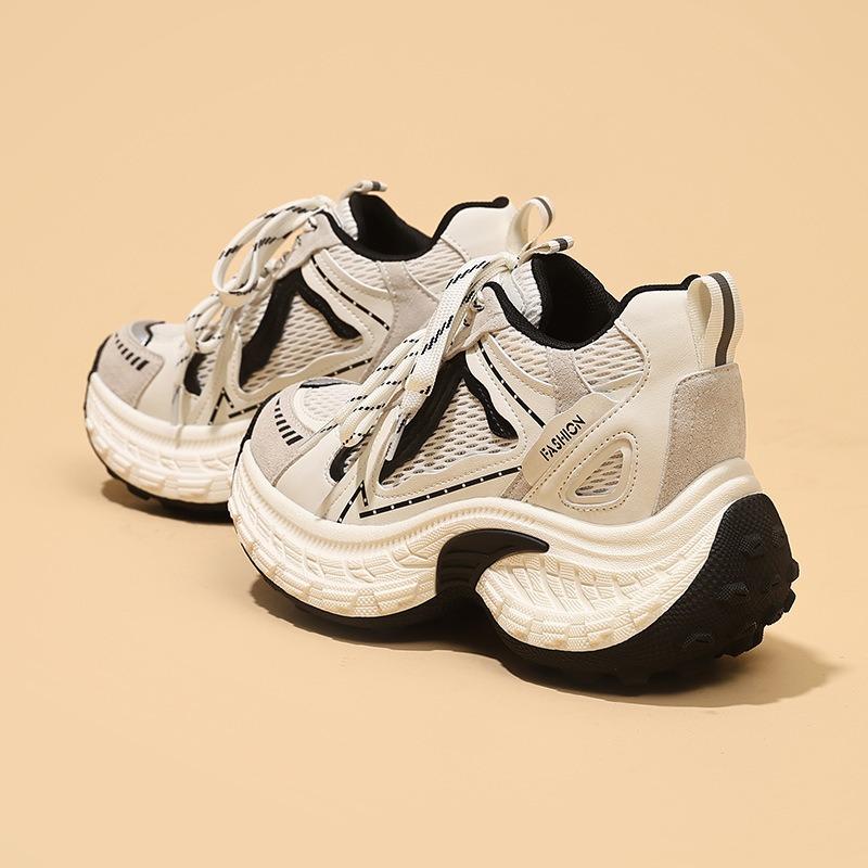 Shoes Women's Spring and Autumn Purple Platform Shoes Breathable Versatile Lightweight Muffin Bottom Sports Casual Women's Shoes