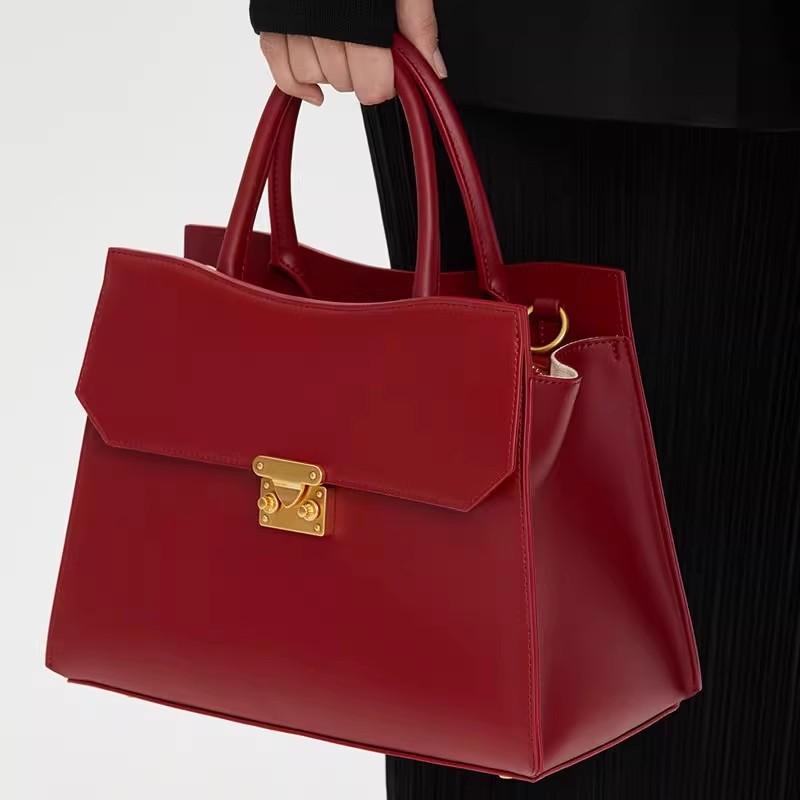 Red Handbag, Women's Light Luxury Brand, High-end Wedding Bag, Women's Bride's Grand Wedding Bag, Mother's Bag, Crossbody Handbag