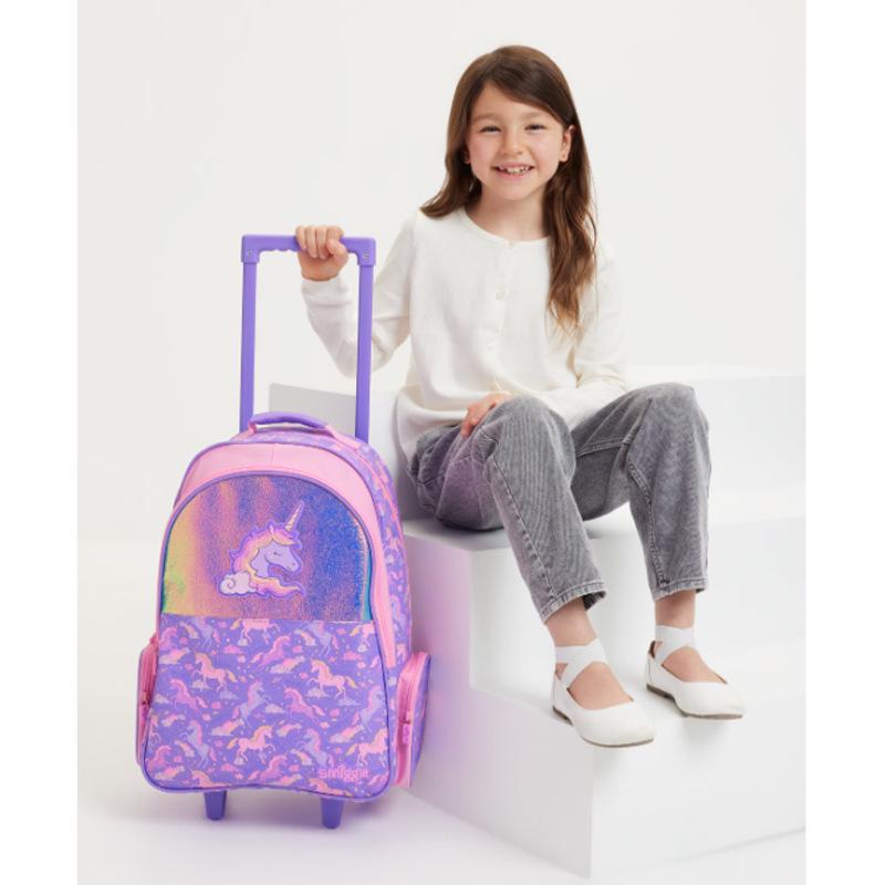 Zaino & Trolley Impermeabile Smiggle per Bambini della Scuola Primaria - Grande Capacità e Borsa Termica per il Pranzo Inclusa