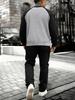 Plus Size Men's Fleece Sports Set: Loose Round Neck Sweatshirt & Running Suit