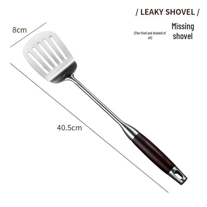 ZISIZ Stainless Steel Spatula & Ladle Kitchen Utensil Set