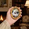 Magnetic Ghost Picture Frames Vintage Halloween Fridge Magnet, Retro Gold Frame Refrigerator Decoration Decorations with Strong Adsorption for Kitchen