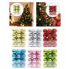 24 Pieces Christmas Balls Ornaments Christmas Tree Decoration Balls for Wreath Garland Holiday Anniversary Yard Celebration
