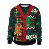 2025 Autumn Round Neck Snowman Reindeer Couple Hoodie