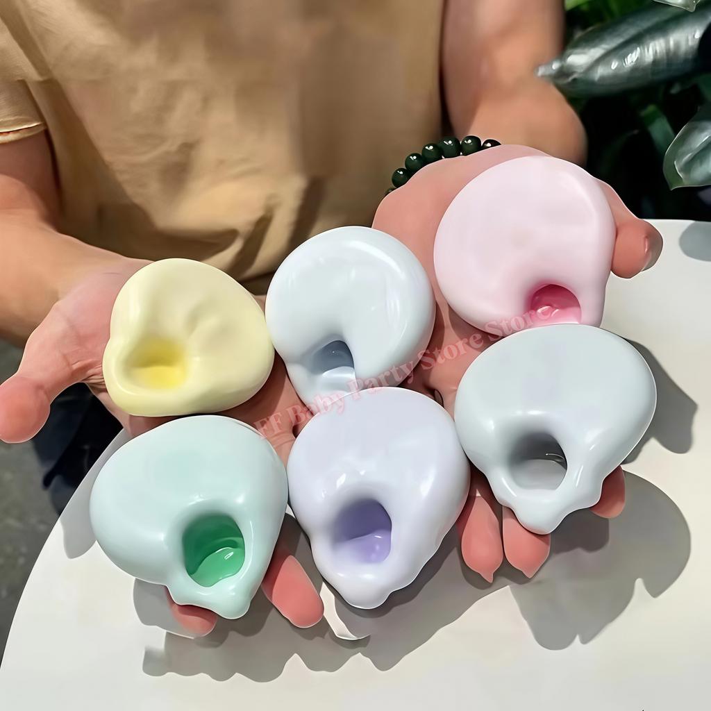 Squishy Fluido Pelle di Ghiaccio Palla di Gelatina Giocattolo da Spremere Bambini Adulti Morbido Pizzicare Pop Giocattoli Fidget Regalo per Festa Giochi di Intrattenimento Regalo di Compleanno