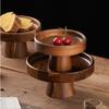 Wooden High Footed Cake Tray Fruit Plate Salad Bowl Dessert Plates Cake Stand Display Rack Dim Sum Dish Pastry Plate Snack Tray