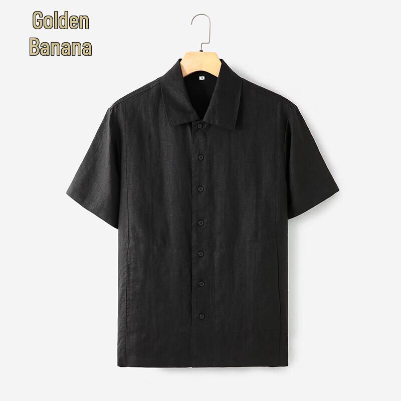 Men s 100% Linen Short-Sleeve Top S